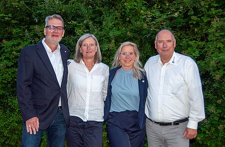 Geschäftsführender Vorstand Die vier Mitglieder des geschäftsführenden Vorstands